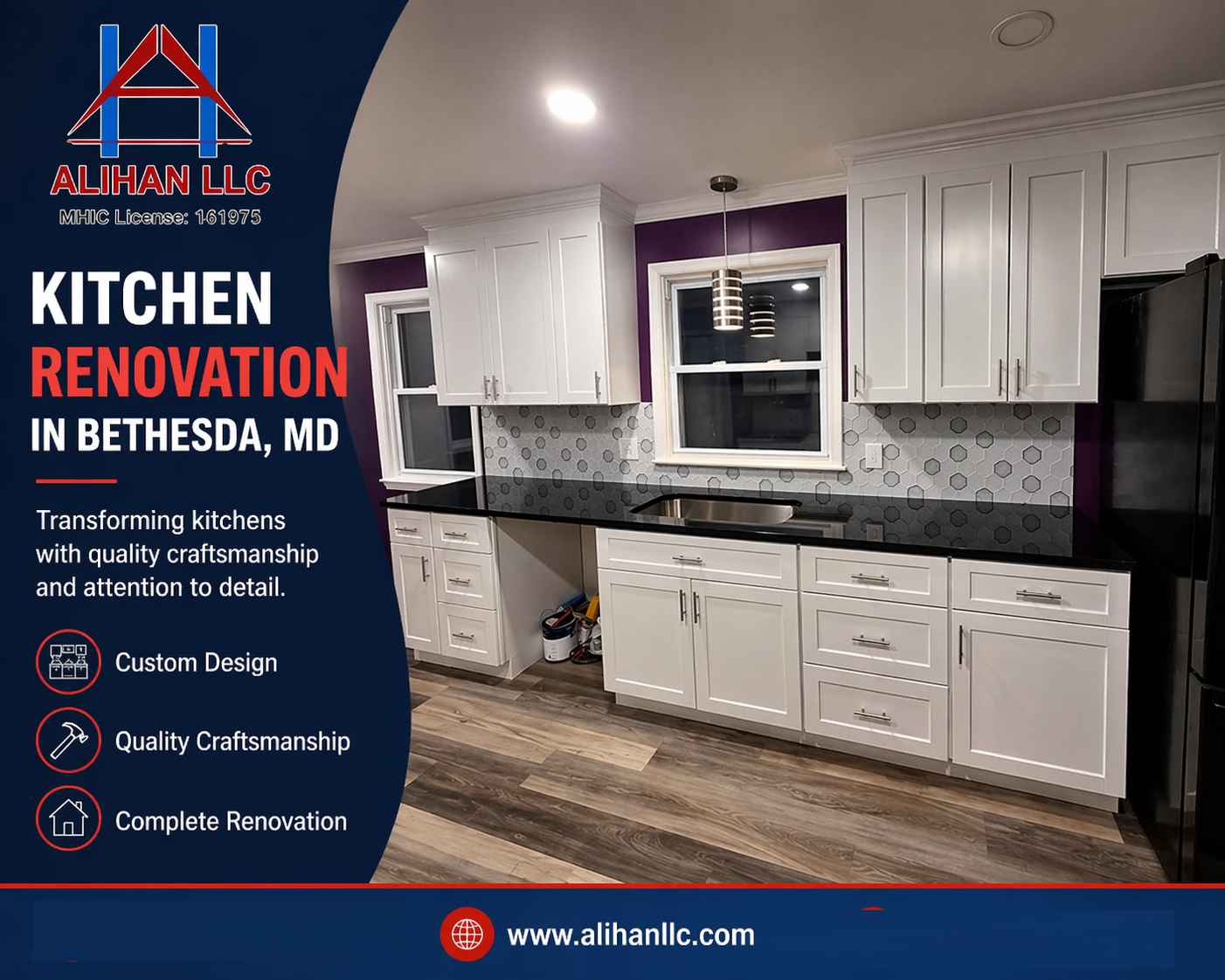 Kitchen renovation in Bethesda, MD