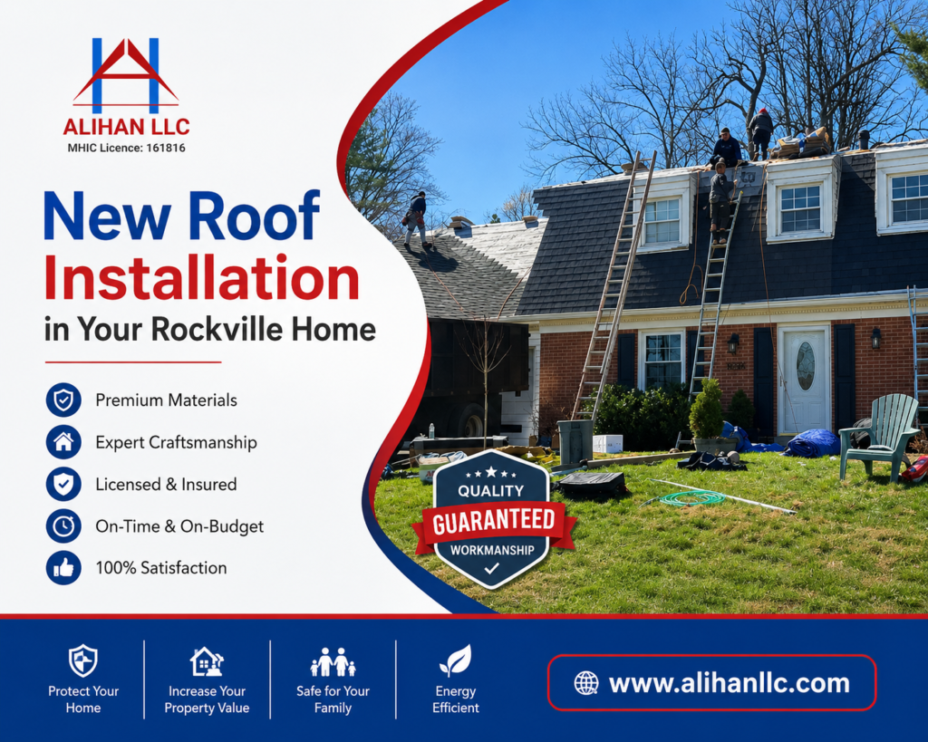New Roof Installation in Rockville