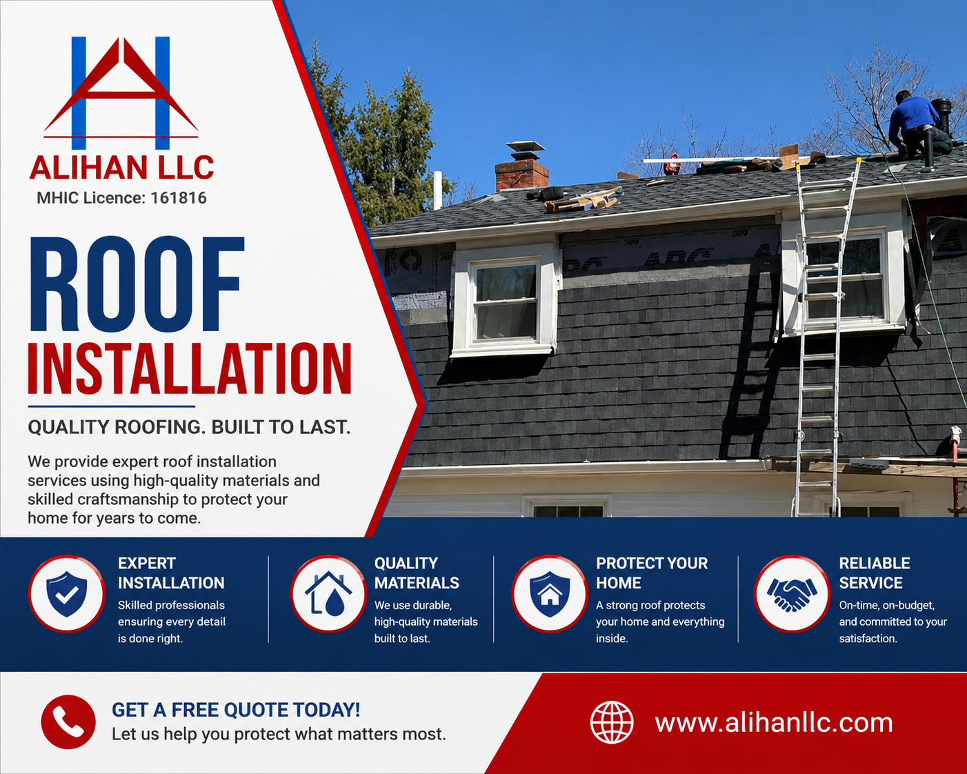 Roof installation Bethesda